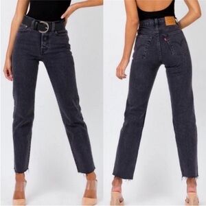 Levi's Wedgie Straight Ankle dark grey 27 x 25